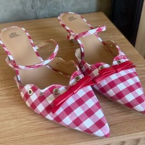 Kitten Heals Red and White Gingham Target